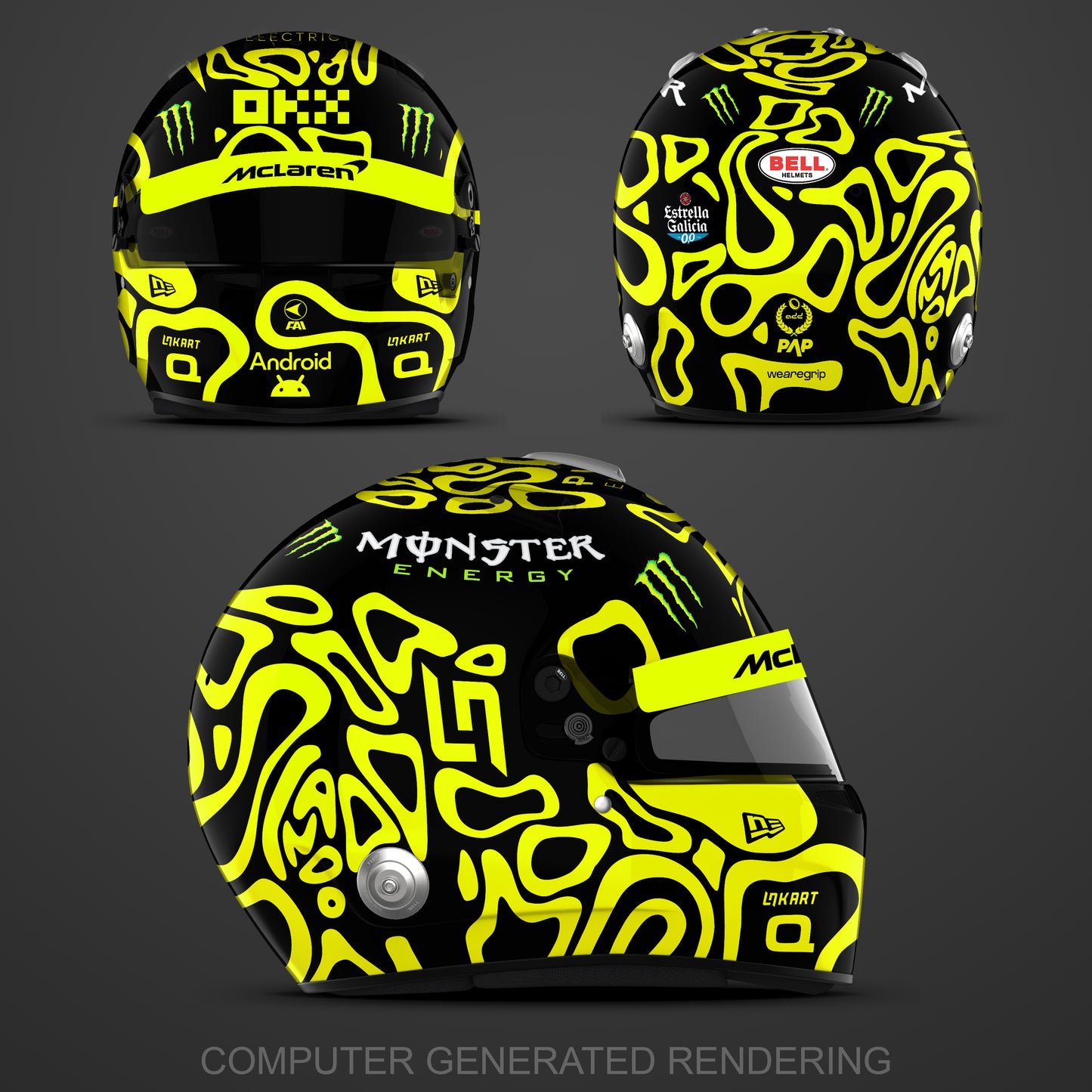 2024 Las Vegas Norris Helmet Replica Sticker Kit