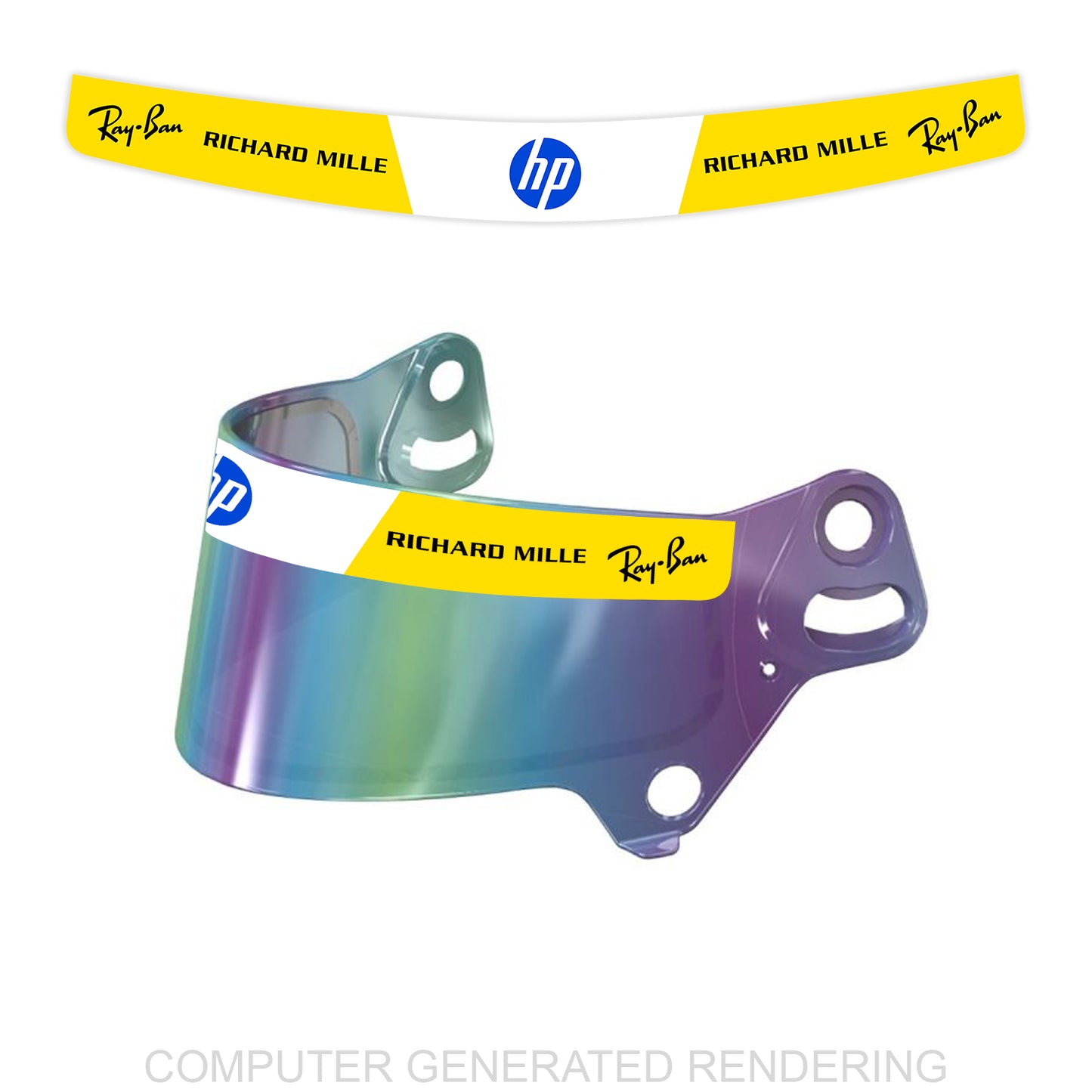 Hamilton 2026 Ferrari Visor Sticker