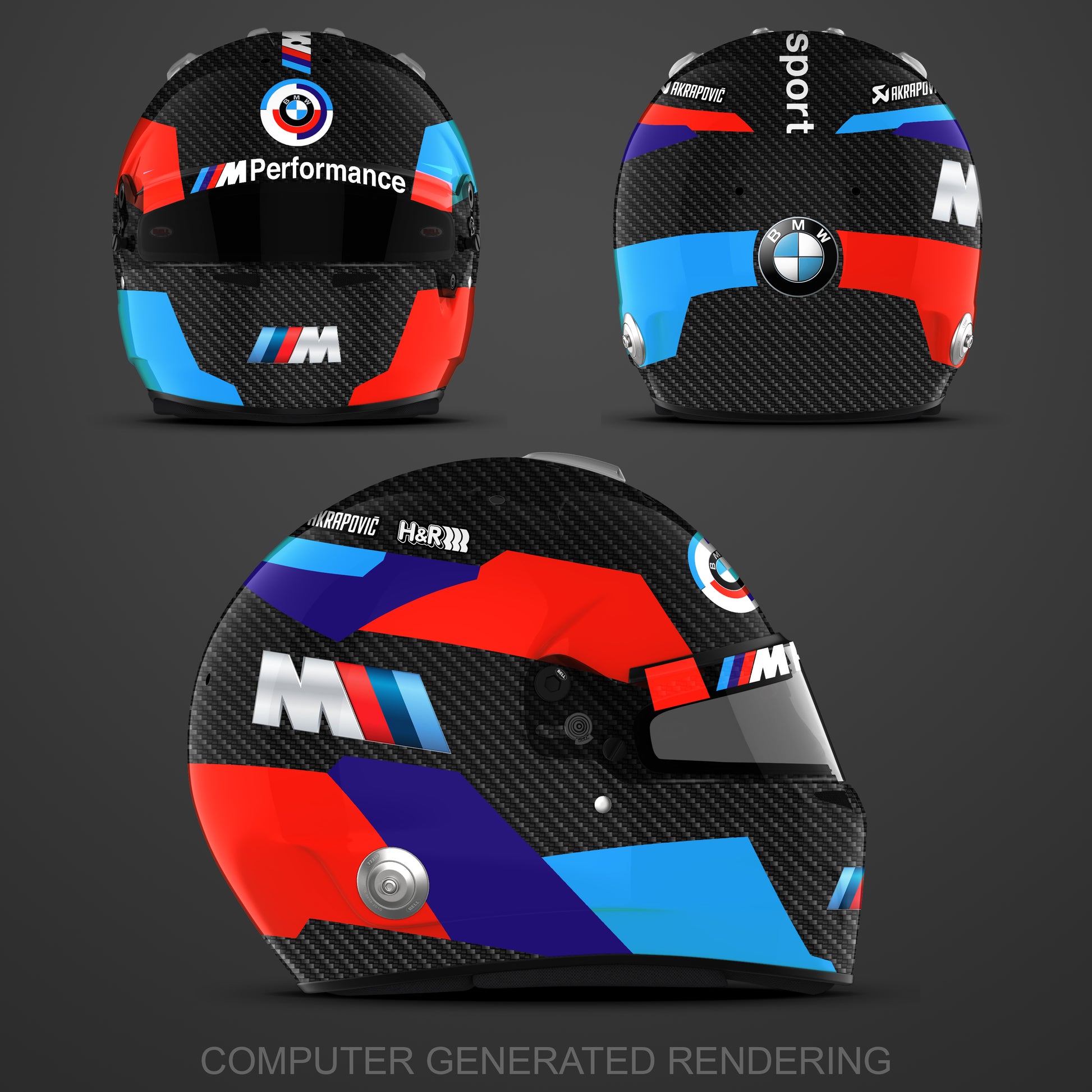 BMW Motorsport IMSA Inspired Helmet Sticker Kit