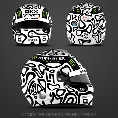 2024 Lando Norris Helmet Replica Sticker Kit