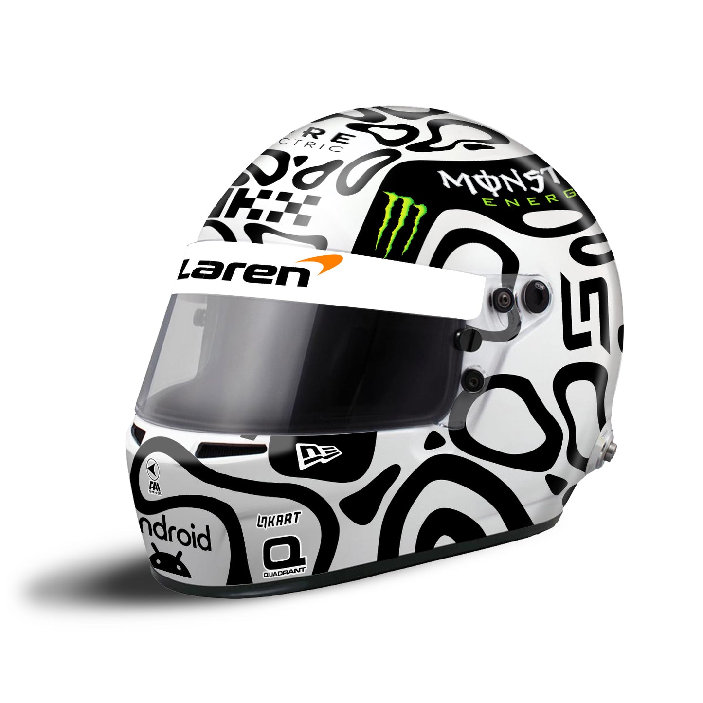 2024 Lando Norris Helmet Replica Sticker Kit