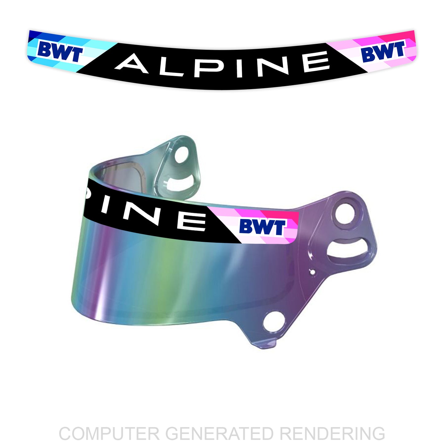 2024 Alpine F1 Visor Sticker