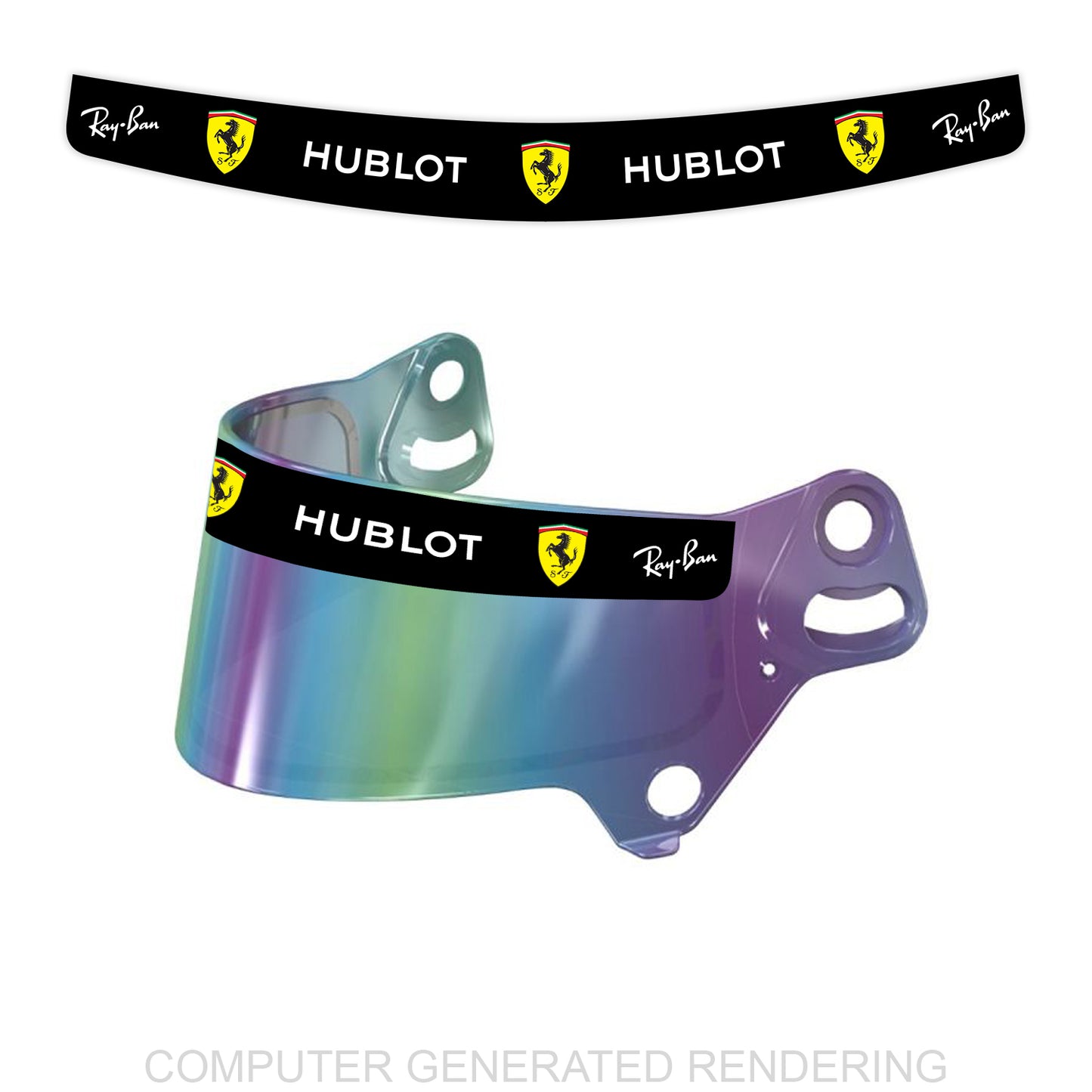 Raikkonen 2018 Ferrari Visor Sticker
