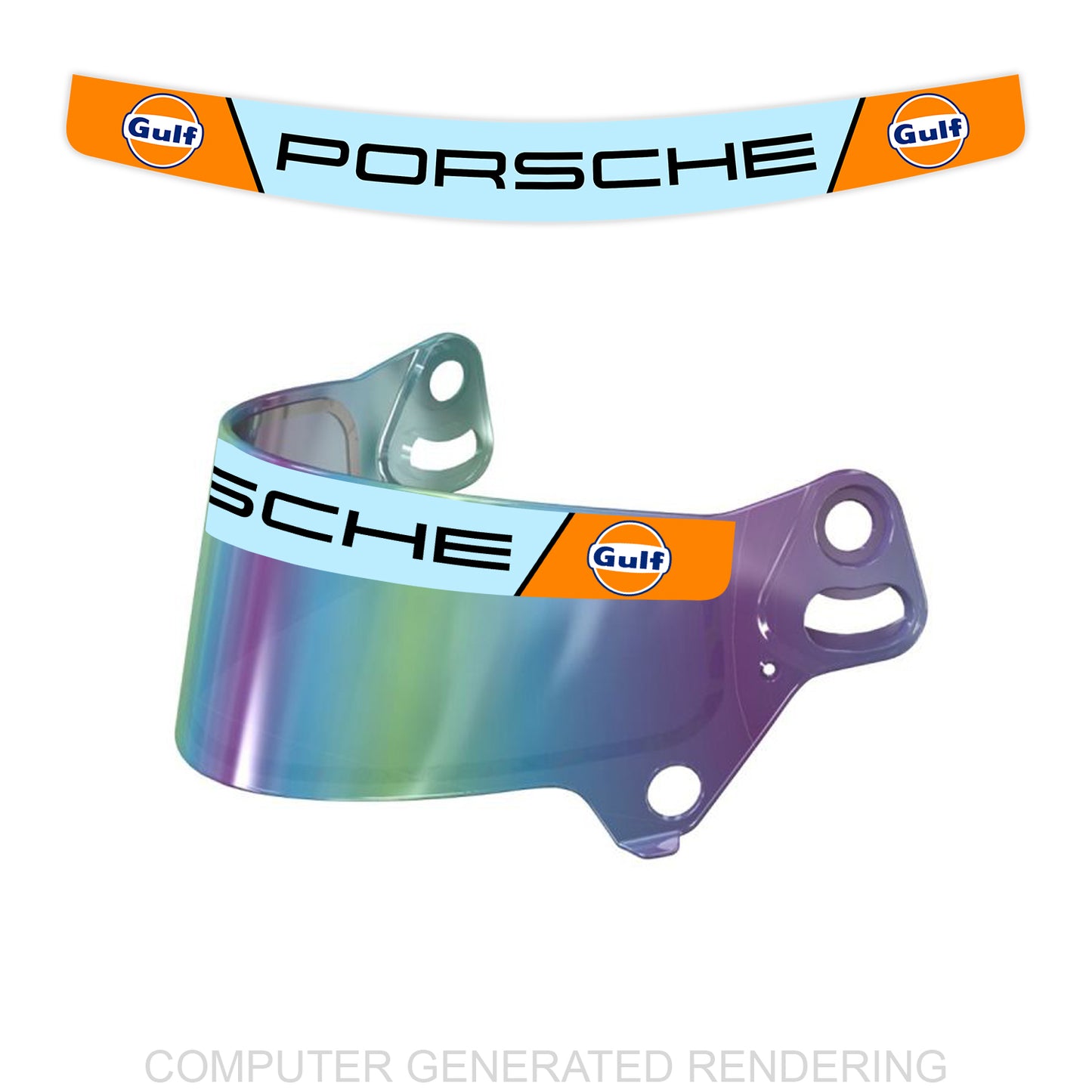 Porsche Gulf Visor Sticker