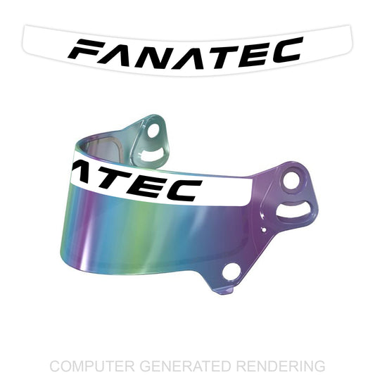 White Fanatec Visor Sticker