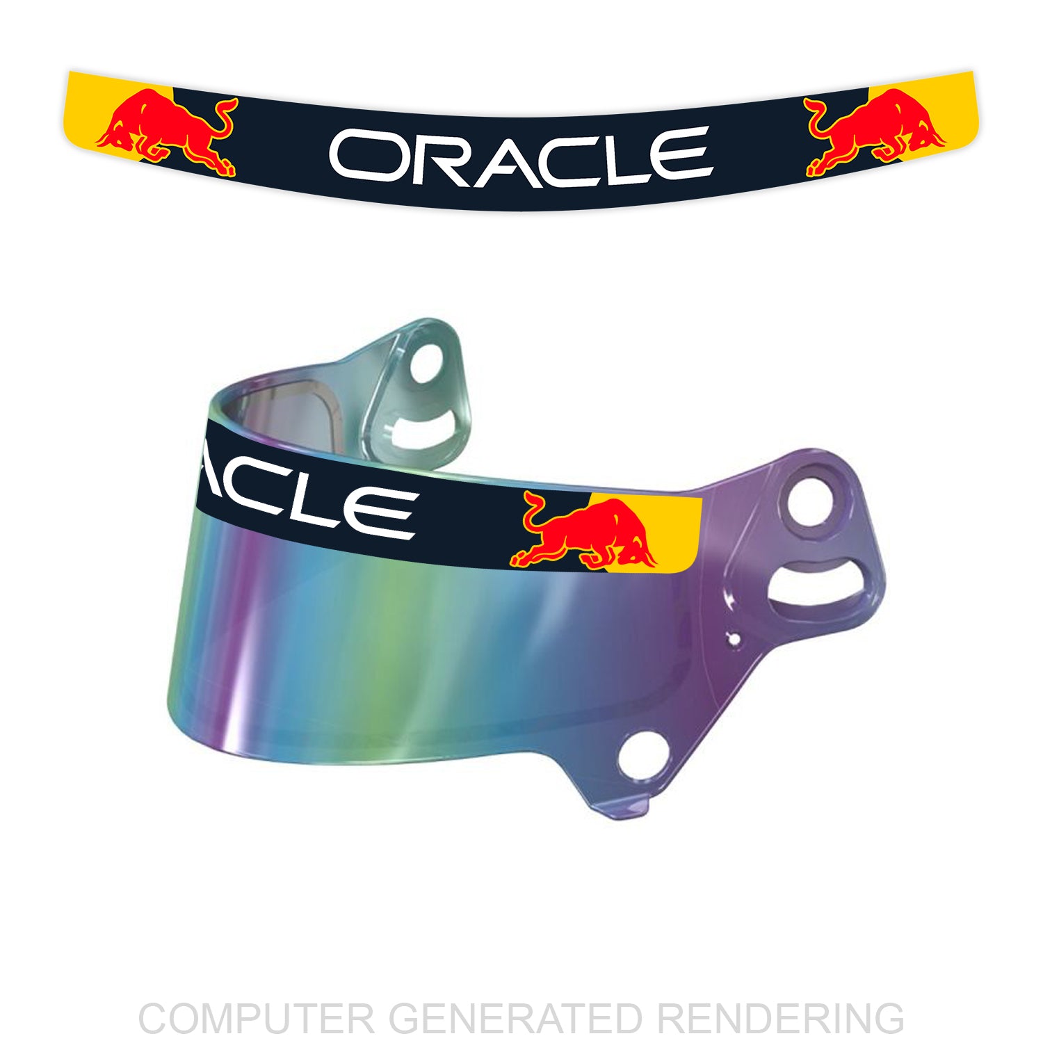 RB F1 Oracle Visor Sticker – Racing Helmet Art