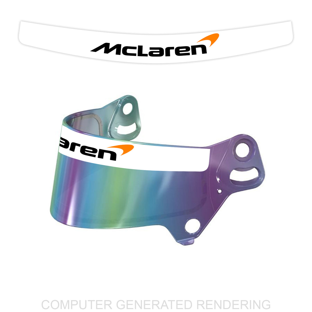 McL Helmet Visor Sticker