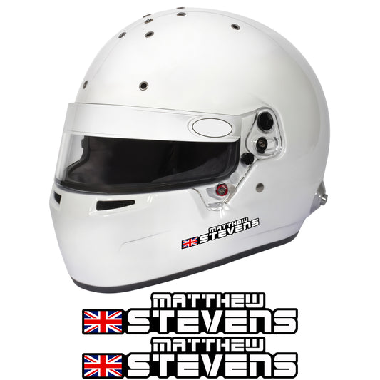 2 x Custom Driver Name Sticker 8cm